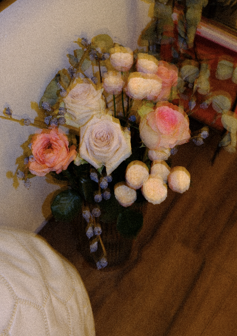 Flowers waiting in the corner
